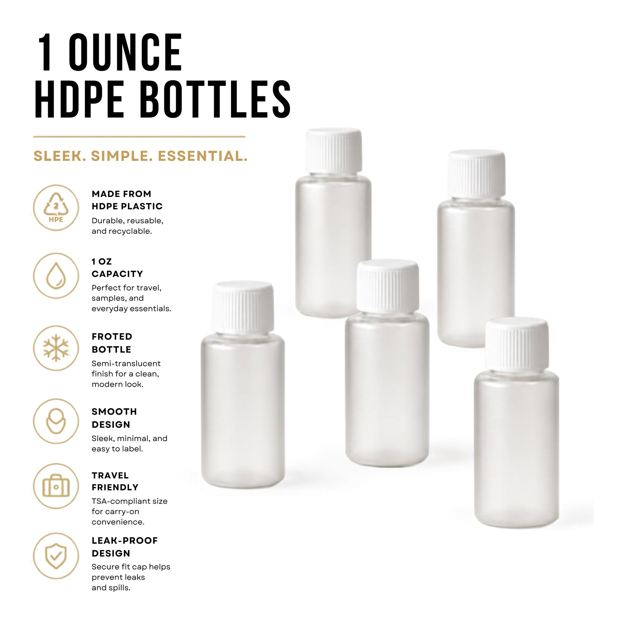 PLASTIC 1 OUNCE ROUND CYLINDER, Natural